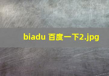 biadu 百度一下
